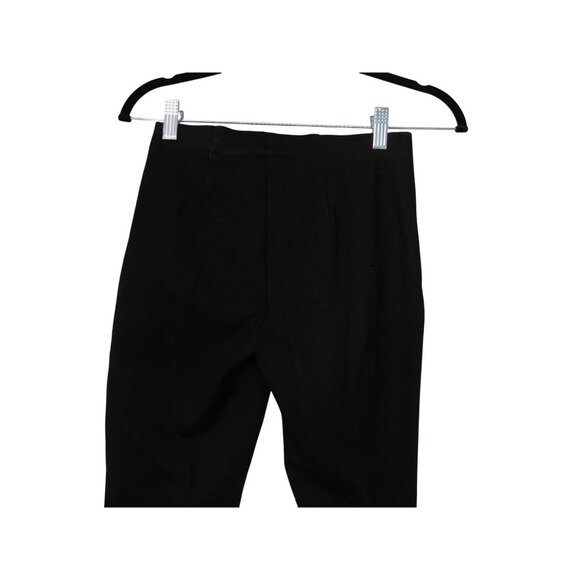 Via Masini 80 Womens Black Slim Fit Trousers Sz M Made In Italy Stretch - Picture 8 of 10